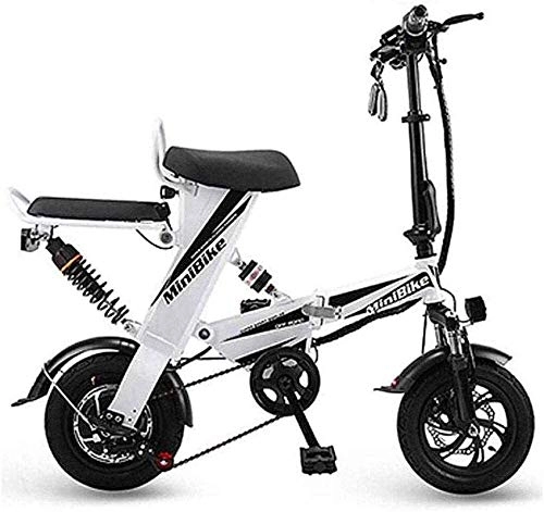 Electric Bike : Bike, Fast Electric Bikes for Adults Folding Electric Bike, Maximum Speed 30 KM / H with 12 Inch Wheels Portable Mini and Small Folding Lithium Battery for Men And Women