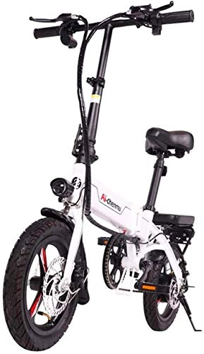 Electric Bike : Bike, Fast Electric Bikes for Adults Lightweight Magnesium Alloy Material Folding Portable Easy to Store E-Bike 36V Lithium Ion Battery with Pedals Power Assist 14 inch Wheels 280W Powerful Moto