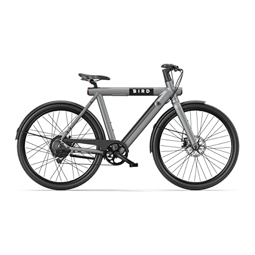 Electric Bike : BIRD Bike Electric Hybrid Bike - Gravity Grey (A-Frame), One Size (VA00069)