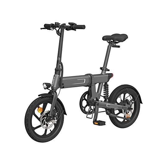 Electric Bike : BLKO Electric Folding Bike for adult, 16 inch Auminum Electric Folding Bicycle Tire With LED Front Light, Max 100kg payload, 36V 10Ah Large Cpacity Battery Electric Foldable Bicycle for Cycling 3 Modes