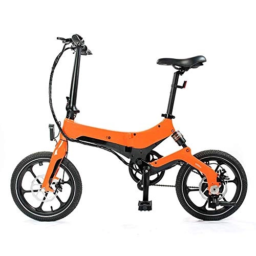 Electric Bike : BONHEUR Electric Bike, Urban Commuter Folding E-Bike, Max Speed 25Km / H, 12Inch Super Lightweight, 250W / 36V Removable Charging Lithium Battery, Unisex Bicycle