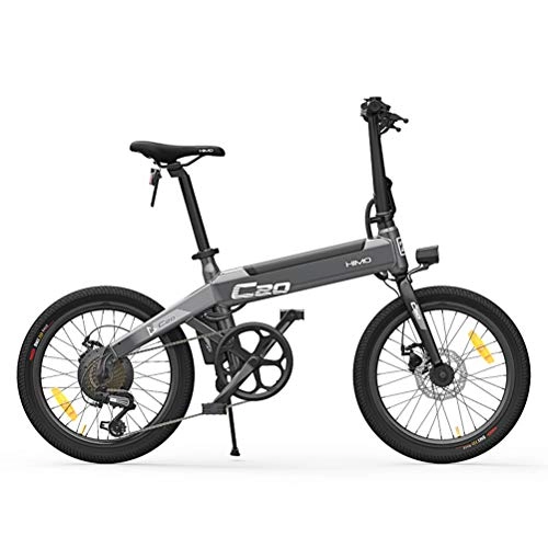 Electric Bike : BSTOB Folding Electric Bike for Adults HIMO C20 Ebike 25 km / h Electric Moped Bicycles with 250W Motor Brushless Bicycle Load Capacity 100 KG for Sports Cycling Travel Commuting