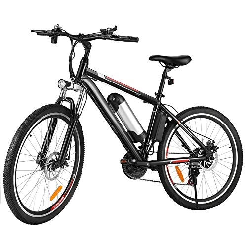 Electric Bike : Bunao 26 inch Wheel Electric Bike Aluminum Alloy 36V 8AH Lithium Battery Mountain Cycling Bicycle, 21-speed (26 inch_10)