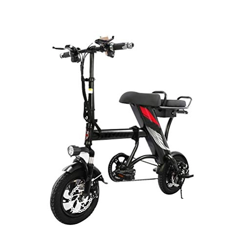 Electric Bike : BXZ Folding Electric Bicycle / E-Bike / Scooter 400W Ebike with 100 Km Range, Max Speed 25Km / H Range of Riding, Max Weight 150Kg Especially Suitable for People Need Mobility Assistance and Travel, Black