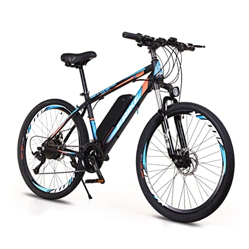 Electric Bike : BYINGWD Ebike, Electric Bicycles, Adult Electric Bicycles, Electric Mountain Bikes，26’’ Electric Bikes For Adults, Electric Bicycle E-bike ，21-speed(Color:Blue)