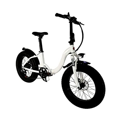 Electric Bike : bzguld Electric bike 20-Inch Folding Electric Bicycle 500w Motor 48v10ah Battery Recognized Moped Lithium Battery 7 Speed Disc Brake