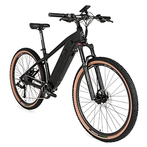 Electric Bike : bzguld Electric bike 27.5" Electric Beach Mountain Bike for Adults 21.7 MPH Adult Electric Bicycles 500W Electric Mountain Bike, 48V10AH Removable Lithium Battery for Men (Color : 48V 10Ah 500W 27.5)