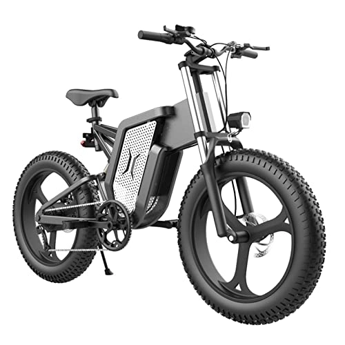 Electric Bike : bzguld Electric bike 500 W Electric Bike for Adults 20" Fat Tire Ebike 48V 20AH Removable Lithium Battery Adult Electric Bicycles 7 Speed 28 MPH Electric Mountain Bike (Size : 20ah)