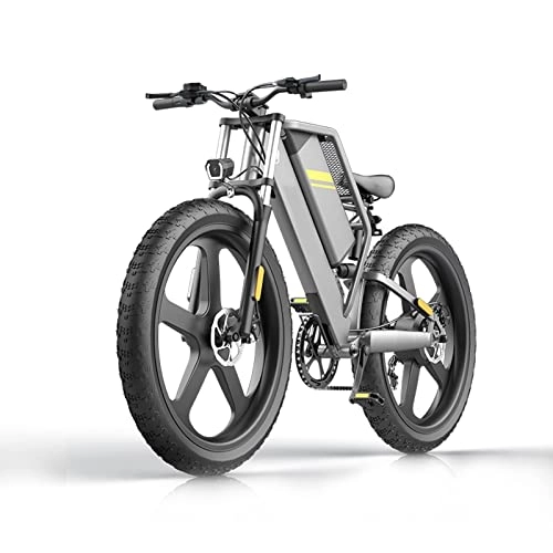 Electric Bike : bzguld Electric bike E Bikes For Adults 400w Fat Tire 26-inch Electric Bike Removable 48v 25ah Lithium Battery, 28 MPH Beach Electric Assisted Bicycle 7 Speed Gears (Color : 48v400w)