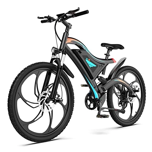 Electric Bike : bzguld Electric bike Electric Bicycle 26" Fat Tire Bike 28 MPH 500W EBike with 48V 15Ah Lithium Battery 7 Speed Mountain Beach Snow Ebike Throttle & Pedal Assist