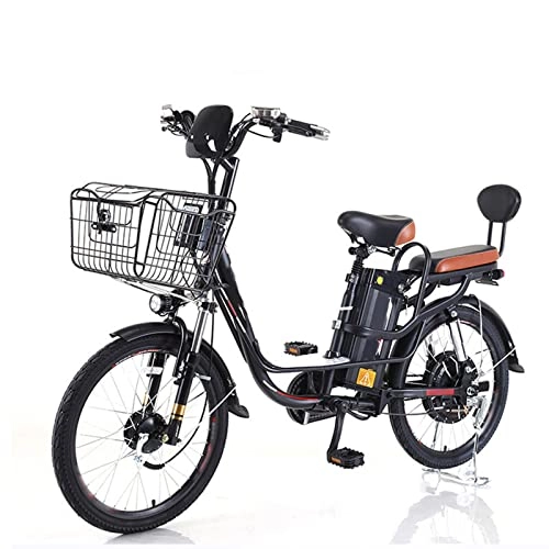 Electric Bike : bzguld Electric bike Electric Bike 22 Inch Adult Electric Bicycle 48V Lithium Battery Front Drum Rear Expansion Brake 400W E Bike (Color : 22inch48v10ah)