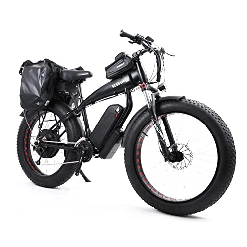 Electric Bike : bzguld Electric bike Electric Bike Fat Tire Adults 1500W Bicycle 24.8 MPH Ebike 48V 21ah+48v30ah Removable Lithium Battery Fork Suspension 26 inch Snow Beach Mountain E-Bike 27 Speed