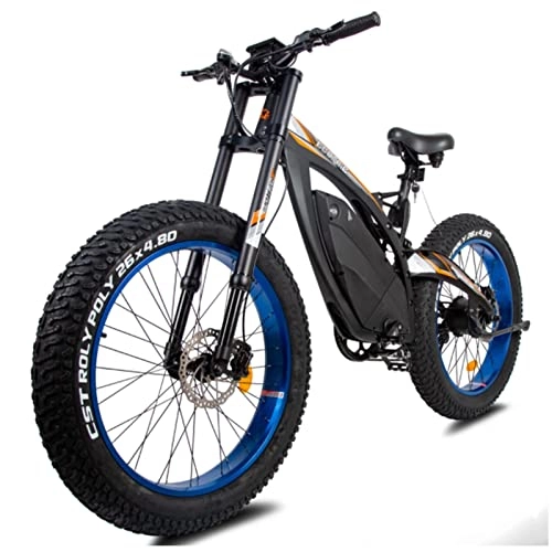 Electric Bike : bzguld Electric bike Electric Bike for Adults 1500W 26 * 4.8 Inch Fat Tire Full Suspension Electric Bicycle with 48V 18Ah Lithium Battery 7 Speed Max 30 mph Electric Bike