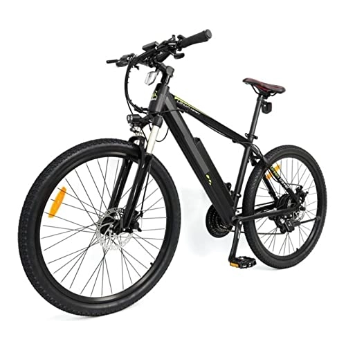 Electric Bike : bzguld Electric bike Electric Bike for Adults 500W Motor Electric Mountain Bike 27.5" Tire 35km / H 48V Removable Lithium Battery Electric Bike (Color : Black)