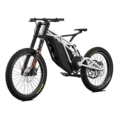 Electric Bike : bzguld Electric bike Electric Dirt Bike for Adults 60 Mph All Terrain Electric Mountain Bike 8000w Motor 72v 48ah Lithium Battery Light Aluminum Alloy Frame Electric Bicycle