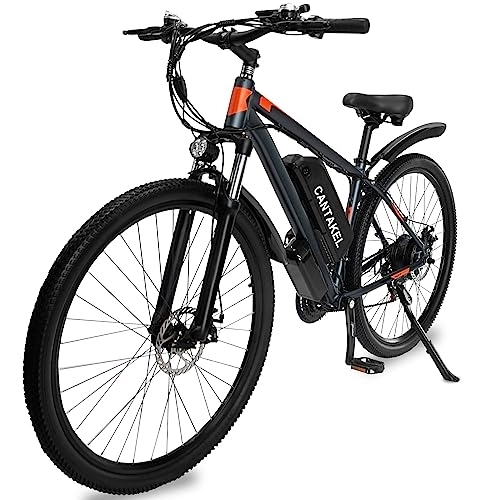 Electric Bike : CANTAKEL Electric Bikes For Adults 48V15AH E Bike 29" 21-Speed Gearing E Bikes For Men 50N.m Adjustable Seat LED Light Comfortable Saddle Electric Bicycle