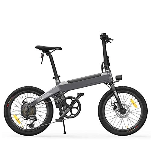 Electric Bike : CARACHOME Folding Electric Bike for Adults, 25 Km / H Electric Moped Bicycles, 3 Riding Modes, IPX5 Waterproof for Sports Cycling Travel Commuting, Gray