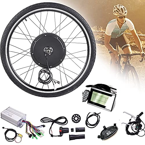 Electric Bike : CARLAMPCR 48V 1000W Front or Rear Wheel Hub Motor Brushless Gear Bicycle Electric Bike Conversion Kit with LCD Display for 20" / 24" / 26" / 27.5" / 28" / 29" / 700C Wheel Ebike, FrontWheel-27.5INCH