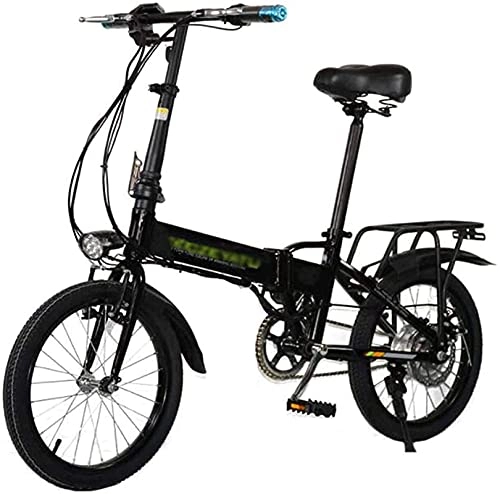 Electric Bike : CASTOR Electric Bike 18 Inch Electric Bikes, Portable Folding Bicycle 48V9A Aluminum Alloy Adult Bike Sports Outdoor
