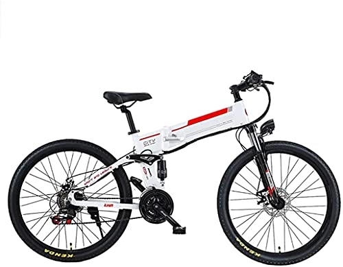 Electric Bike : CASTOR Electric Bike 26'' Electric Bike, Electric Mountain Bike 350W bike Electric Bicycle, 20KM / H Adults bike with Removable 48V / 12Ah Battery Lithium, Professional 21 Speed Gears