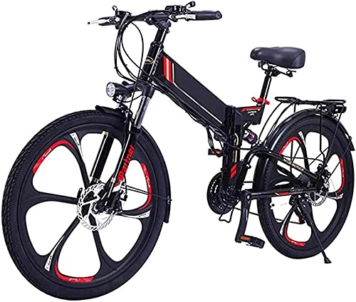 Electric Bike : CASTOR Electric Bike 26" Electric Bike for Adults, Electric Mountain Bike / Electric Commuting Bike with Removable 48V 8AH / 10.4AH Battery, And Professional 21 Speed Gears 350W Motor+Hydraulic Oil Brake