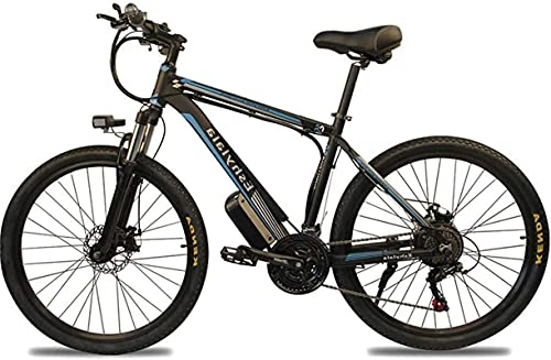 Electric Bike : CASTOR Electric Bike 350W Electric Bike 26" Adults Electric Bicycle / Electric Mountain Bike, bike with Removable 10 / 15Ah Battery, Professional 27 Speed Gears (Blue) (Size : 10AH)