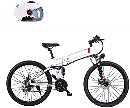 Electric Bike : CASTOR Electric Bike 350W Electric Mountain Bike, with Removable 48V 8AH / 10AH LithiumIon Battery EBike 26" Electric Bicycle for Adults 21 Speed Gears, Black, 8AH