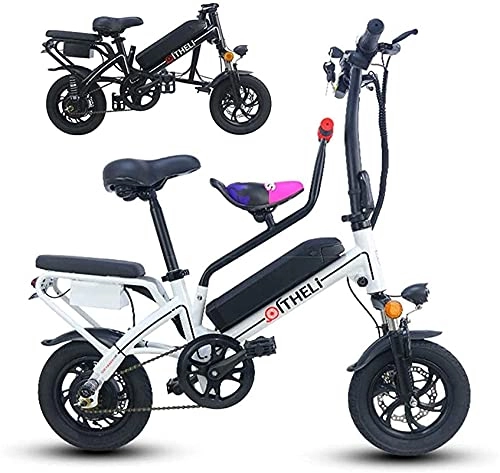 Electric Bike : CASTOR Electric Bike Bikes, Electric Bicycle EBikes Folding Lightweight 350W 48V Can Switch Three Sport Modes During Riding, Bike for Adults Max Speed Is 25KM / H for Teens Men Women