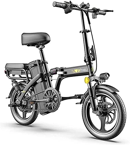 Electric Bike : CASTOR Electric Bike Bikes, Electric Bike Folding EBike Folding Lightweight 350W 48V, Aluminum Alloy Frame, LCD Screen, for Adults City Commuting