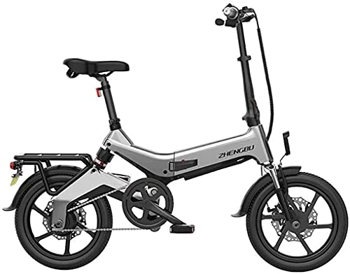 Electric Bike : CASTOR Electric Bike Bikes, Electric Bike for Adults Folding 3 Riding Modes Bikes EBike Lightweight Magnesium Alloy Frame Folding EBike with 16 Inch Tire & LCD Screen