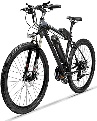 Electric Bike : CASTOR Electric Bike Bikes, Electric Mountain Bike for Adults, 26'' Electric Bicycle 250W 36V 10Ah Removable Large Capacity LithiumIon Battery 21 Speed Gear with Rear Seat