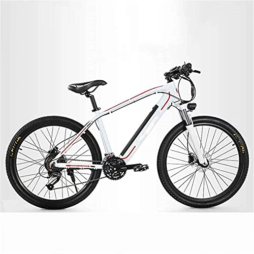 Electric Bike : CASTOR Electric Bike Bikes, Mountain Electric Bicycle, 26 Inch Adult Travel Electric Bicycle 350W Motor 48V 10Ah Removable Lithium Battery Front Rear Disc Brake 27 Speed