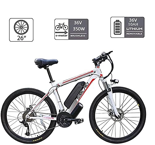 Electric Bike : CASTOR Electric Bike Electric Bicycles for Adults, 360W Aluminum Alloy bike Bicycle Removable 48V / 10Ah LithiumIon Battery Mountain Bike / Commute bike