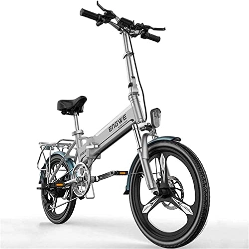 Electric Bike : CASTOR Electric Bike Fast Electric Bikes for Adults 20 inch Collapsible Electric Commuter Lightweight Bicycle bike with 48V Removable Lithium Battery USB Charging Port for Adult