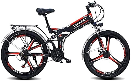 Electric Bike : CASTOR Electric Bike Fast Electric Bikes for Adults 26" Electric Mountain Bike, Adult Electric Bicycle / Commute bike with 300W Motor, 48V 10Ah Battery, Professional 21 Speed Transmission Gears