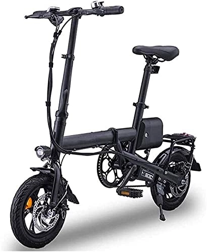 Electric Bike : CASTOR Electric Bike Fast Electric Bikes for Adults Adults with 12" Shockabsorbing Tires Max Speed 25 km / h 35KM LongRange Portable Folding Electric Bicycle for City Commuting