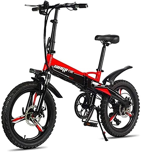 Electric Bike : CASTOR Electric Bike Fast Electric Bikes for Adults Folding Mountain Bikes 48V 250W Adults Aluminum Alloy 7 Speeds Electric Bicycles Double Shock Bikes