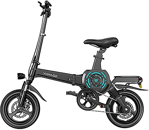 Electric Bike : CASTOR Electric Bike Folding 14" Electric Bike 400W Aluminum Electric Bicycle with Pedal for Adults And Teens, Or Sports Outdoor Cycling Travel Commuting, Shock Absorption Mechanism (Size : 100KM)
