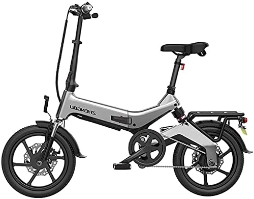 Electric Bike : CASTOR Electric Bike Folding Electric Bike, Electric Bicycle EBike Folding Lightweight 250W 36V, Commute bike with 16 Inch Tire & LCD Screen, Portable Easy To Store, 150Kg Max Load
