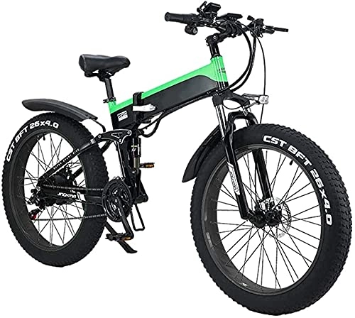 Electric Bike : CASTOR Electric Bike Folding Electric Bike for Adults, 26" Electric Bicycle / Commute bike with 500W Motor, 21 Speed Transmission Gears, Portable Easy To Store in Caravan, Motor Home, Boat