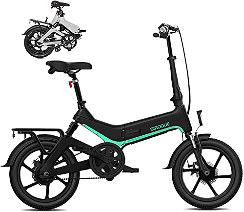 Electric Bike : CASTOR Electric Bike Folding Electric Bike For Adults, Lightweight Magnesium Alloy Frame Folding EBike With LCD Screen, 250W Motor, 36V 7.8Ah Battery, 25KM / h
