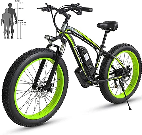 Electric Bike : CASTOR Electric Bike Men Upgraded Electric Mountain Bike 26'' Electric Bicycle with Removable 36V10AH / 48V15AH Battery 27 Speed Shifter Mountain bike