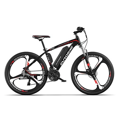 Electric Bike : CBPE 250W Electric Bike 26'' Adults Electric Bicycle / Electric Mountain Bike, 36 / 48V Ebike with Removable 8Ah Battery, Professional 27 Speed Gears, Black