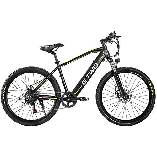 Electric Bike : CCCYT Foldable Electric Bike 27.5 Inch Electric Bicycle 350W Mountain Bike 48V 9.6Ah Removable Lithium Battery good elasticity, easy maintenance and lighter weight