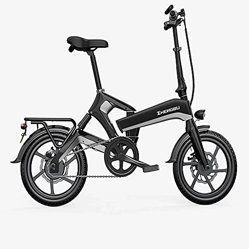 Electric Bike : CCLLA Folding bicycle 48V Light Commuter Electric Bicycle Folding Electric Bicycle Snow Bike Suitable For Mountain Roads