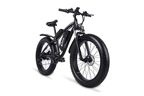 Electric Bike : Ceaya Electric Bikes 1000W 48V Fat 26 ”4.0 Tires E-Bike Electric Mountain Bike with Back Seat