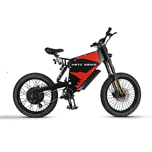 Electric Bike : CEXTT 72V 5000W electric mountain bike front rear damping soft tail all terrain electric motorcycle high power electric off-road (Color : 45AH 5000W)