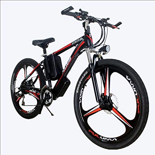 Electric Bike : CHCH Electric Mountain Bike with 36V48V Large Capacity Lithium Ion Battery, 250W Electric Bicycle with Battery Charger, Shimano 21 Speed Gear, 36V30~35KM
