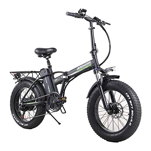 Electric Bike : CHEER.COM Electric Bicycle 500W 20 Inch Fat Tire Mountain Beach Snow Bike For Adults Aluminum Alloy Electric Scooter 7 Speed Gear E-Bike With Removable 48V15A Lithium Battery, 48V15Ah