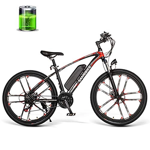 Electric Bike : CHJ 26 inch mountain cross country electric bike 350W 48V 8AH electric 30km / h high speed suitable for male and female adults